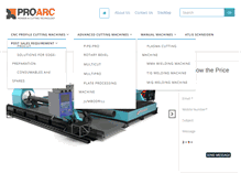 Tablet Screenshot of proarcindia.com